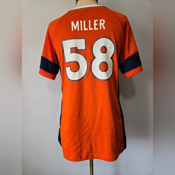 DENVER BRONCOS NFL Von Miller Short Sleeve Lace Up Chest Jersey. Size M - Picture 7 of 10